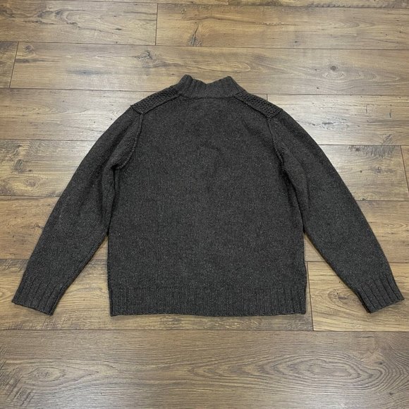 Tommy Bahama Sweater Mens XL Brown LambsWool Blend‎ Mock Neck Button Pullover - Picture 9 of 13